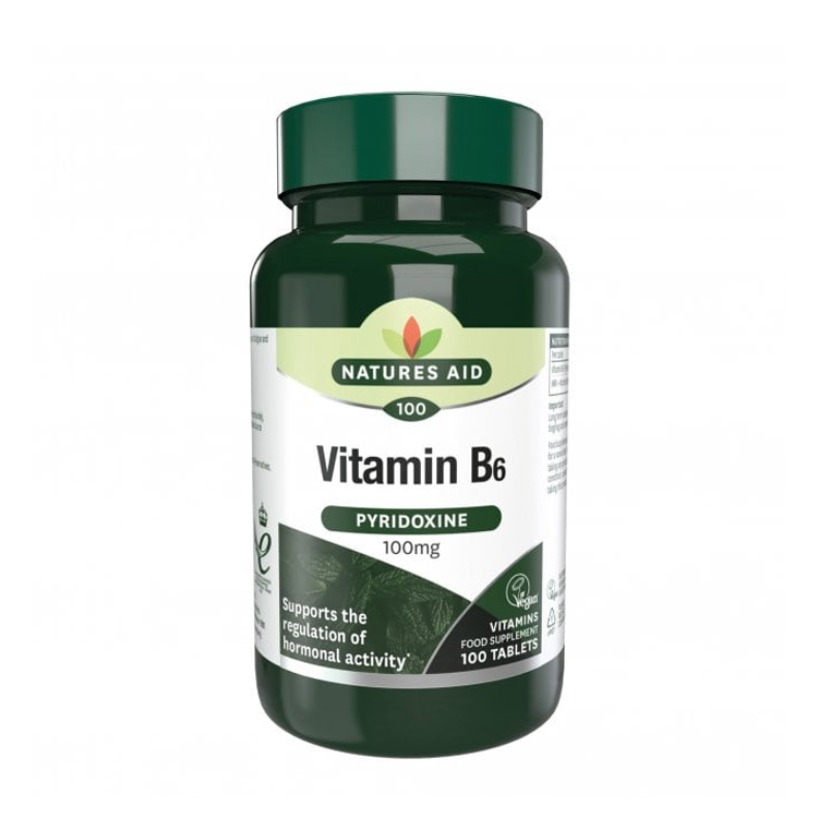 Natures Aid Vitamin B6 100mg 100 tabs